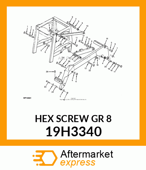 SCREW, HEX HEAD 19H3340