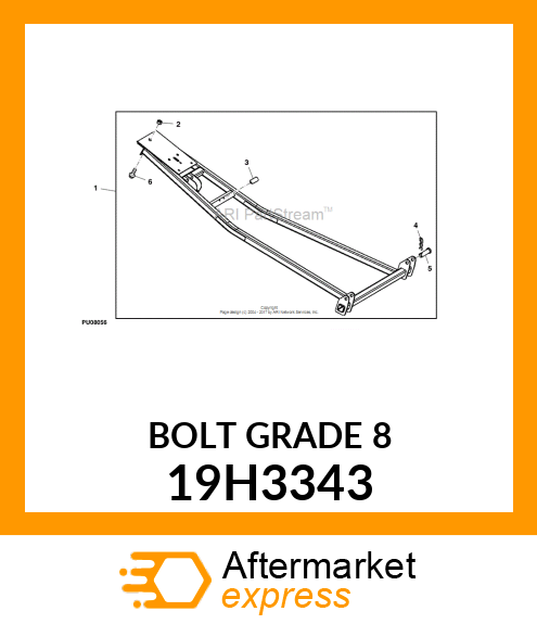 SCREW, HEX FLANGE HEAD 19H3343