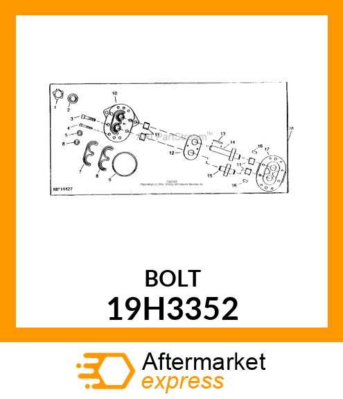 SCREW, HEX SOCKET HEAD 19H3352