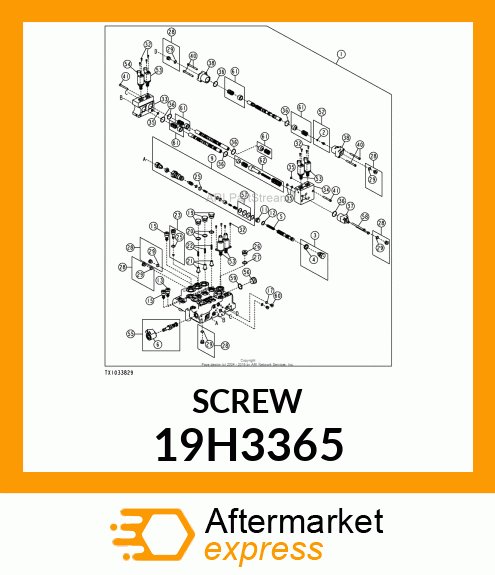 SCREW, HEX SOCKET HEAD 19H3365