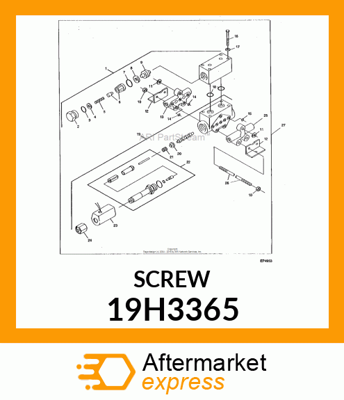 SCREW, HEX SOCKET HEAD 19H3365