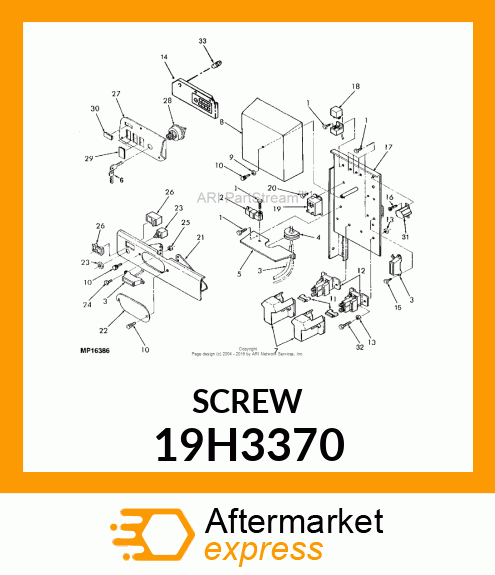 SCREW, HEX HEAD 19H3370