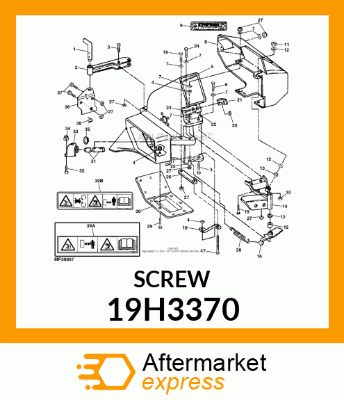 SCREW, HEX HEAD 19H3370