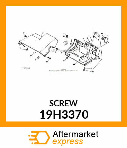 SCREW, HEX HEAD 19H3370