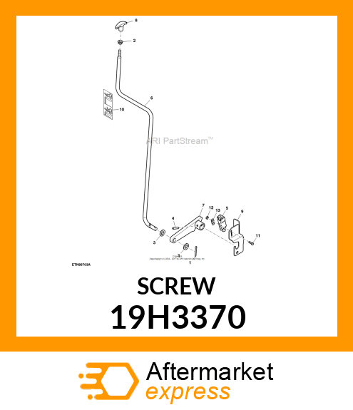 SCREW, HEX HEAD 19H3370