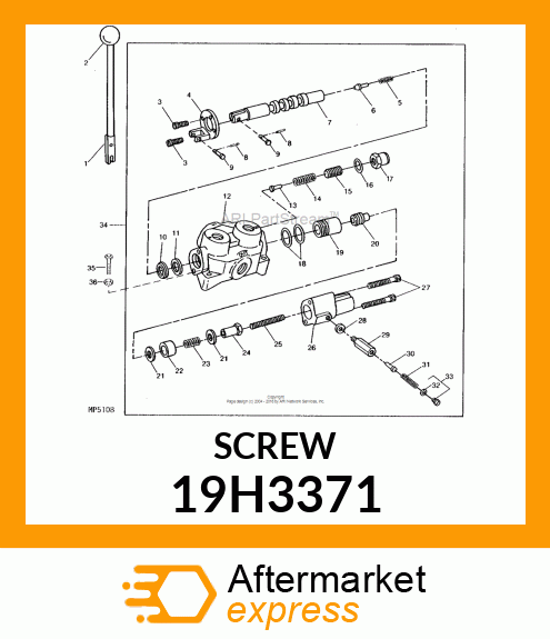 SCREW, HEX SOCKET HEAD 19H3371