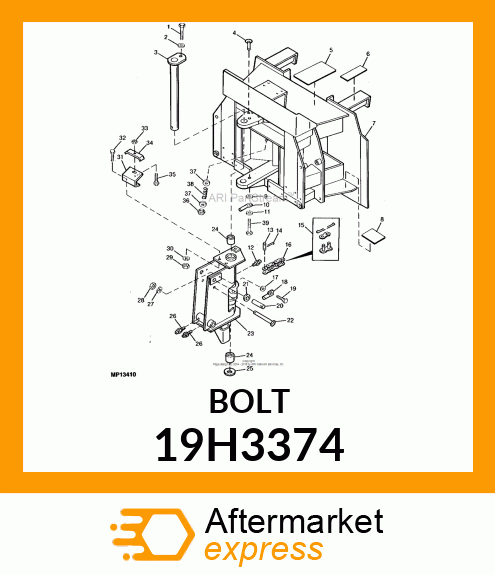 SCREW, HEX HEAD 19H3374