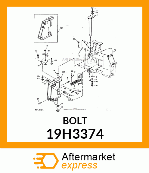 SCREW, HEX HEAD 19H3374