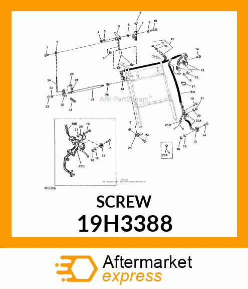 SCREW, HEX SOCKET HEAD 19H3388