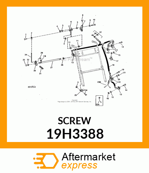 SCREW, HEX SOCKET HEAD 19H3388