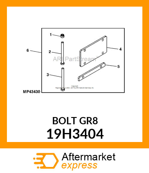 SCREW, HEX HEAD 19H3404