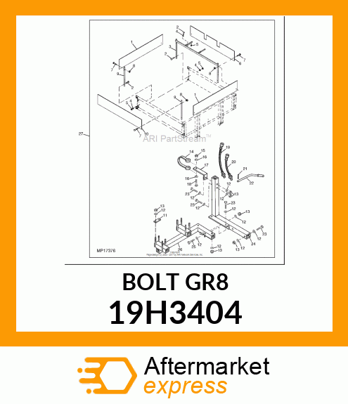 SCREW, HEX HEAD 19H3404