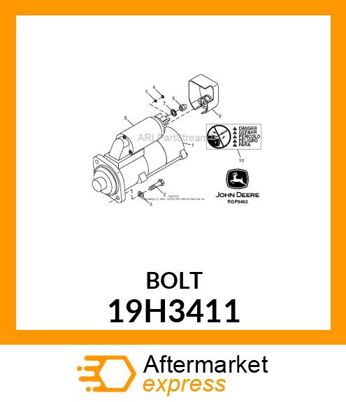 SCREW, HEX FLANGE HEAD 19H3411