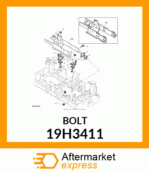 SCREW, HEX FLANGE HEAD 19H3411