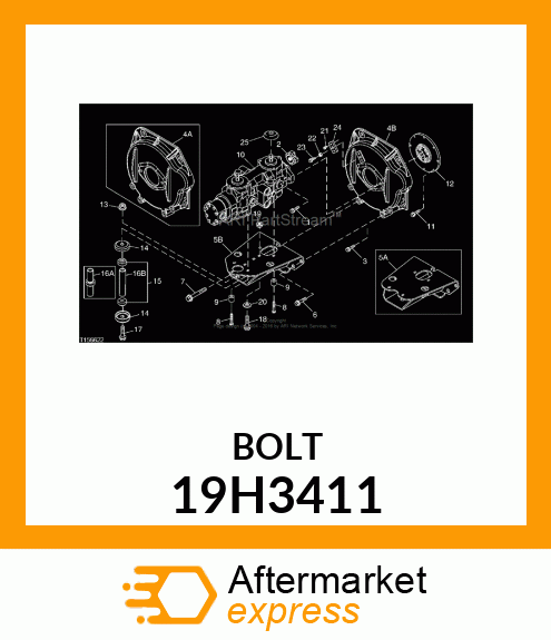 SCREW, HEX FLANGE HEAD 19H3411