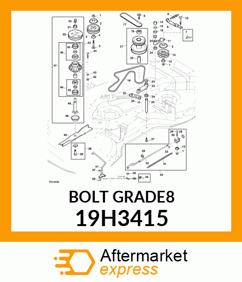 SCREW, HEX HEAD 19H3415