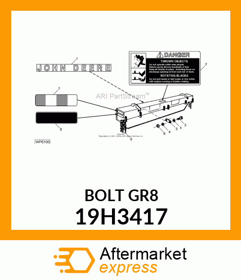 SCREW, HEX HEAD 19H3417