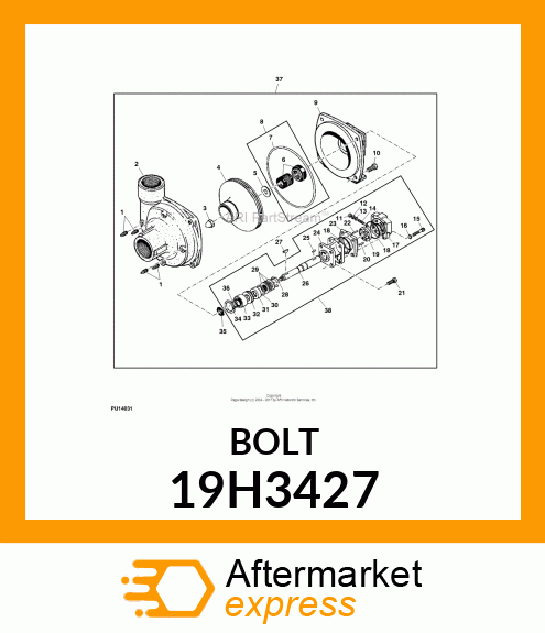 SCREW, HEX SOCKET HEAD 19H3427