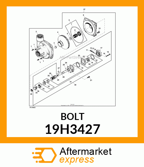 SCREW, HEX SOCKET HEAD 19H3427