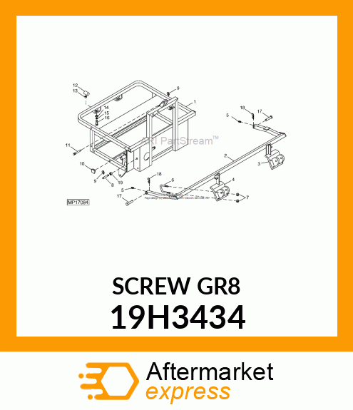 SCREW, HEX HEAD 19H3434