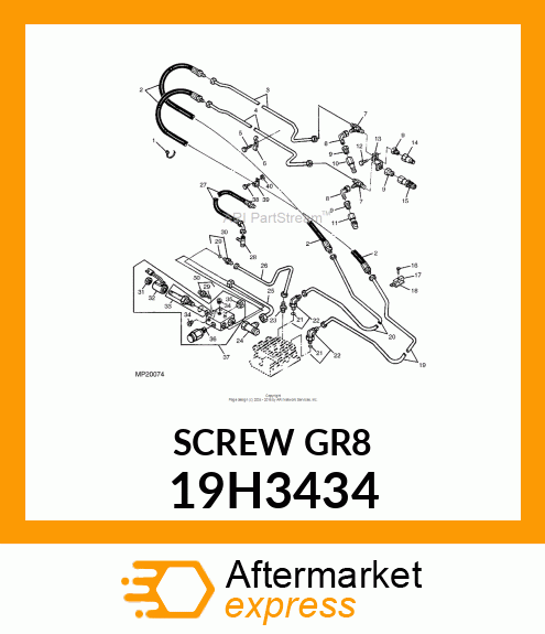 SCREW, HEX HEAD 19H3434