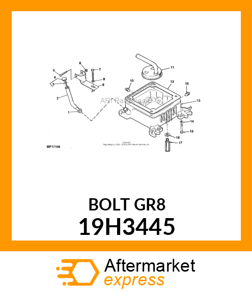 SCREW, HEX HEAD 19H3445