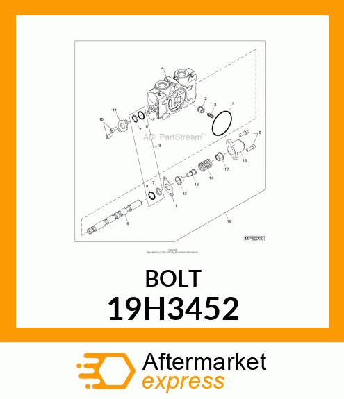 SCREW, HEX HEAD 19H3452