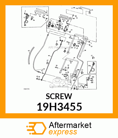 SCREW, HEX HEAD 19H3455