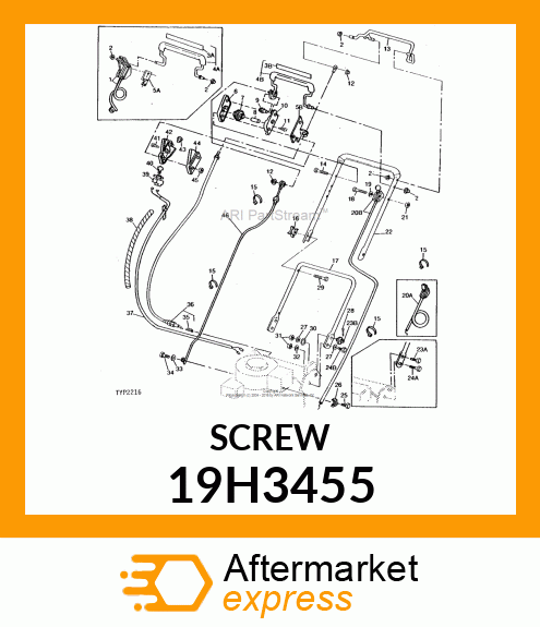 SCREW, HEX HEAD 19H3455