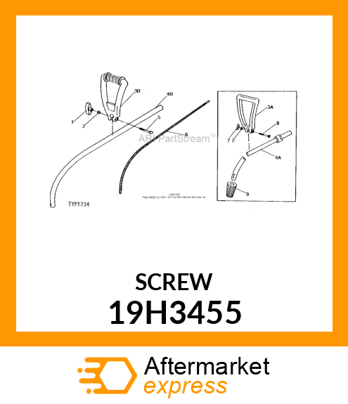 SCREW, HEX HEAD 19H3455