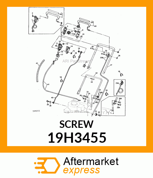 SCREW, HEX HEAD 19H3455