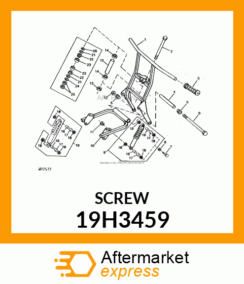 SCREW, HEX HEAD 19H3459