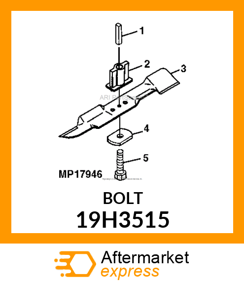 SCREW, HEX HEAD 19H3515