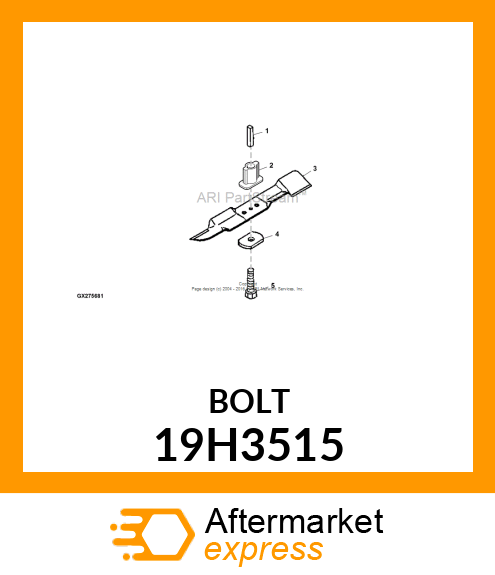 SCREW, HEX HEAD 19H3515