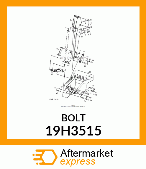 SCREW, HEX HEAD 19H3515