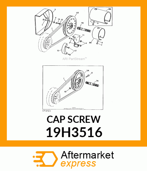 SCREW, HEX FLANGE HEAD 19H3516