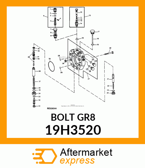 SCREW, HEX HEAD 19H3520