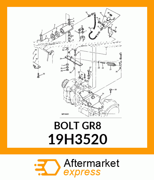 SCREW, HEX HEAD 19H3520