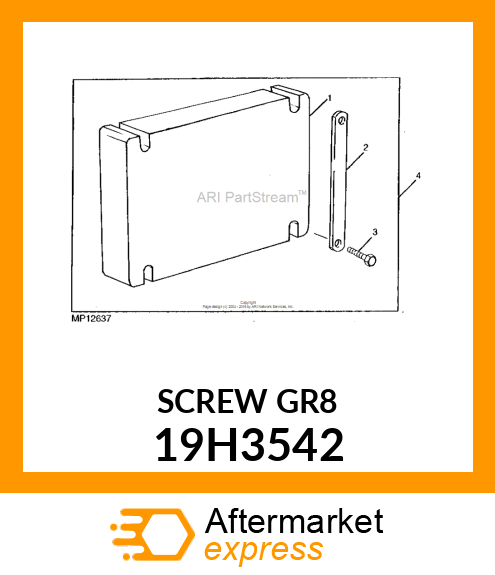 SCREW, HEX HEAD 19H3542