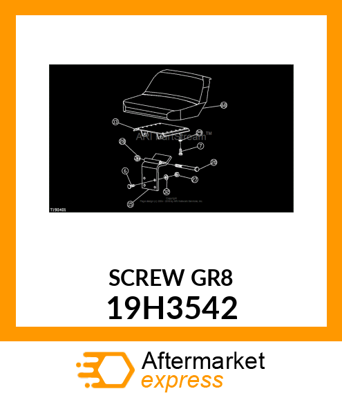 SCREW, HEX HEAD 19H3542