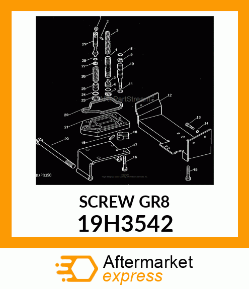 SCREW, HEX HEAD 19H3542