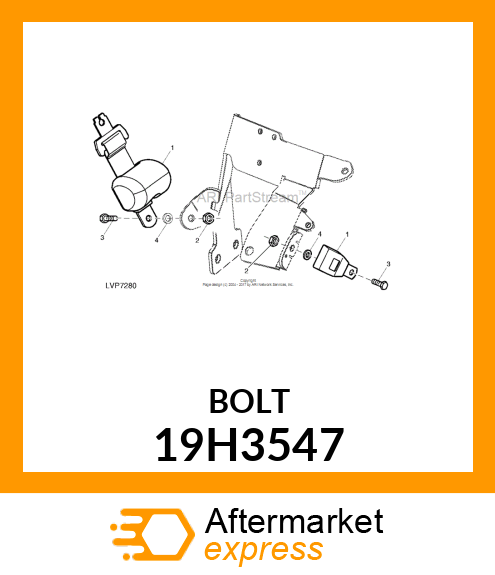 SCREW, HEX HEAD 19H3547