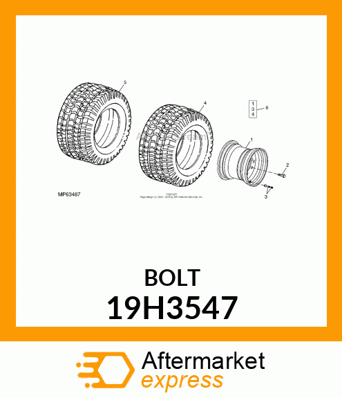 SCREW, HEX HEAD 19H3547