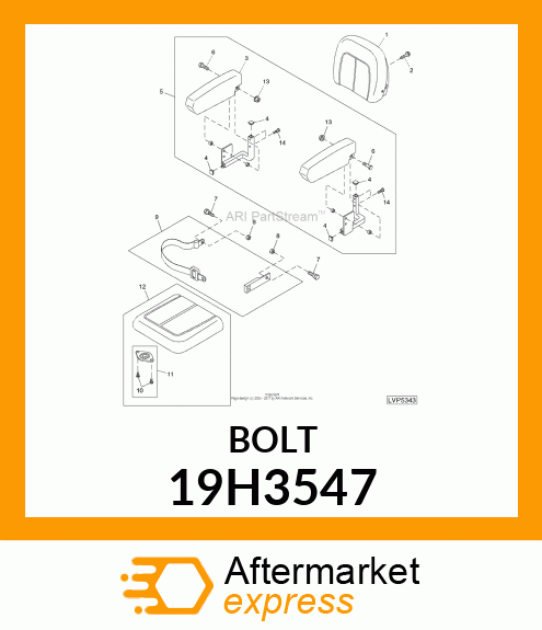 SCREW, HEX HEAD 19H3547