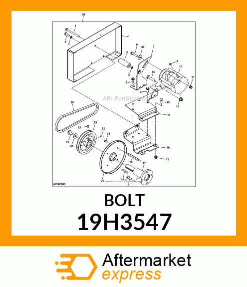 SCREW, HEX HEAD 19H3547