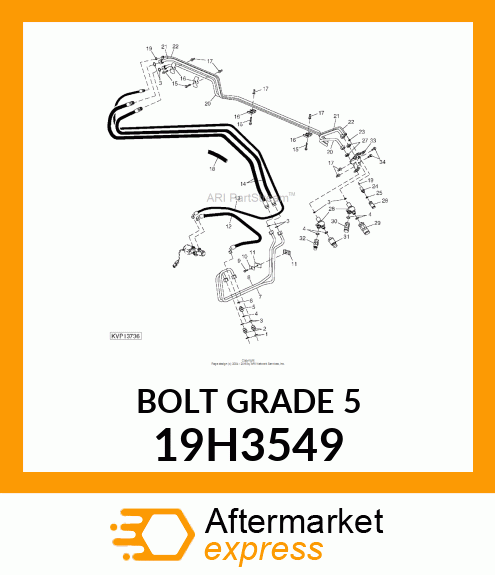 SCREW, HEX FLANGE HEAD 19H3549