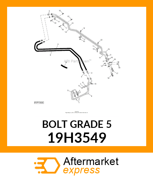 SCREW, HEX FLANGE HEAD 19H3549