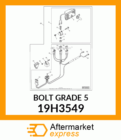 SCREW, HEX FLANGE HEAD 19H3549