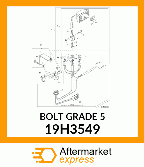 SCREW, HEX FLANGE HEAD 19H3549