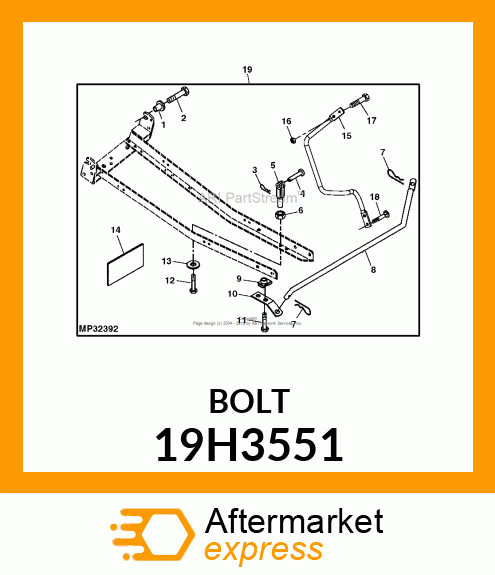 SCREW, HEX HEAD 19H3551